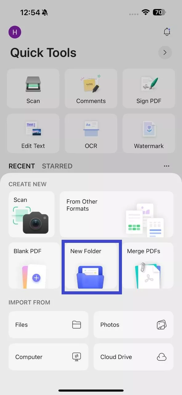 updf-create-new-folder