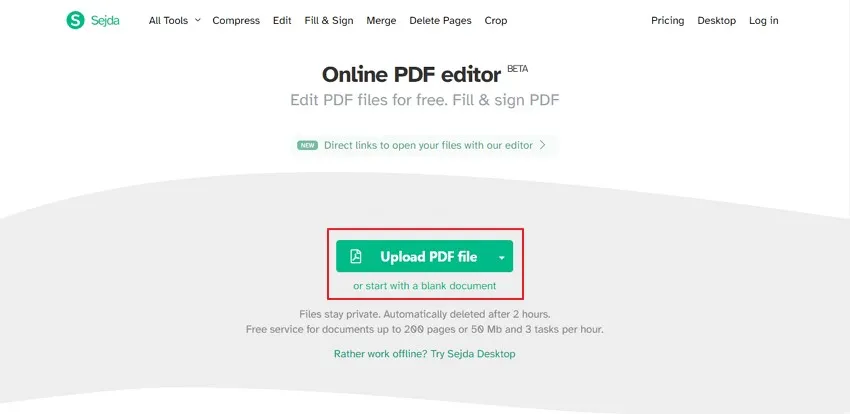 upload pdf file