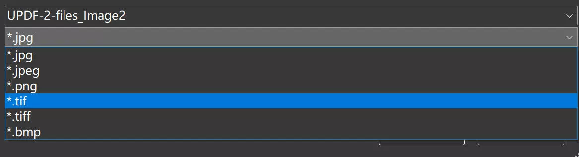 choose image form updf windows