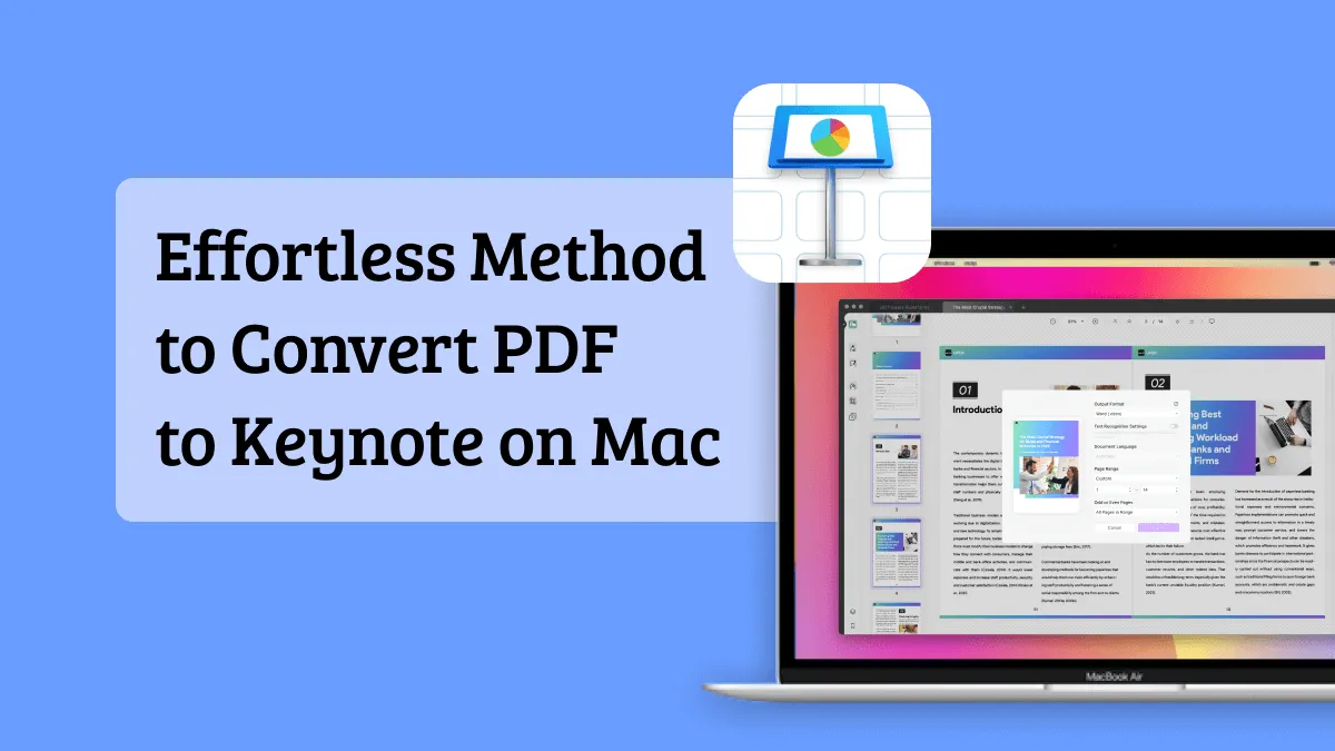 Hoe zet je PDF om naar Keynote op de Mac? Eenvoudige stappen