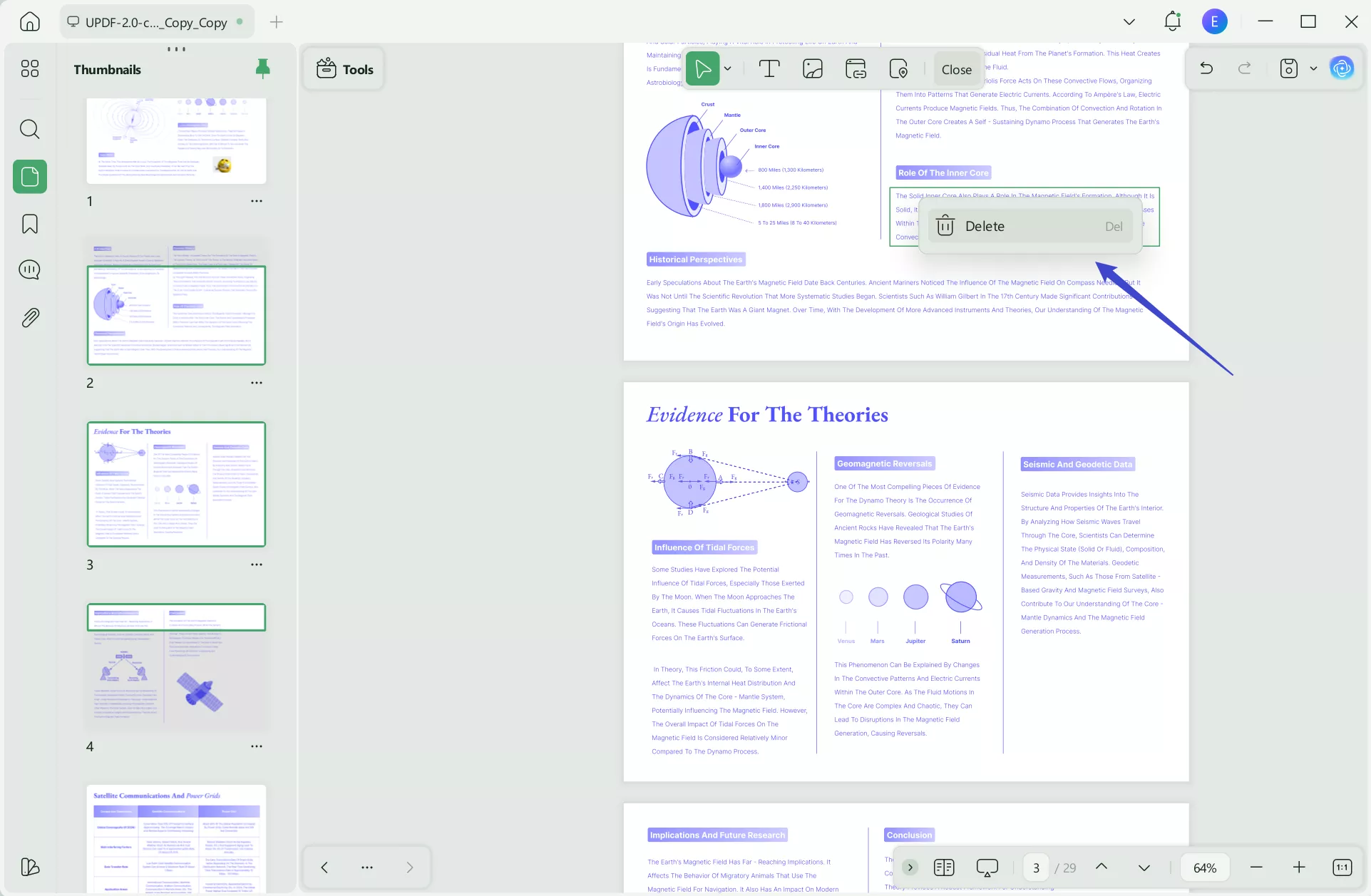 Erase Markups/Annotations Via Comment Section