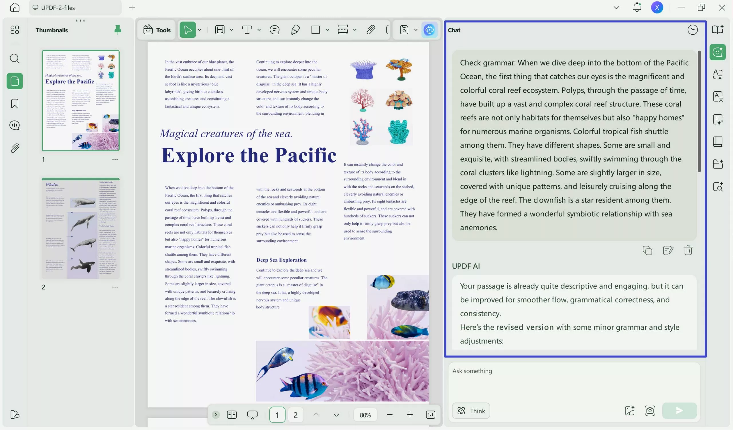 PDF spelling and grammar check