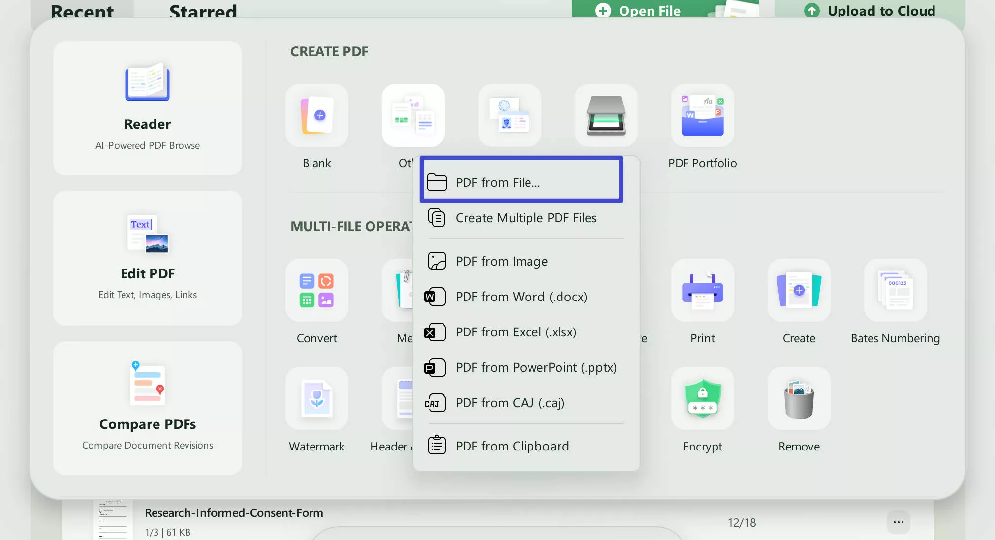 convert TXT to PDF in bulk using UPDF