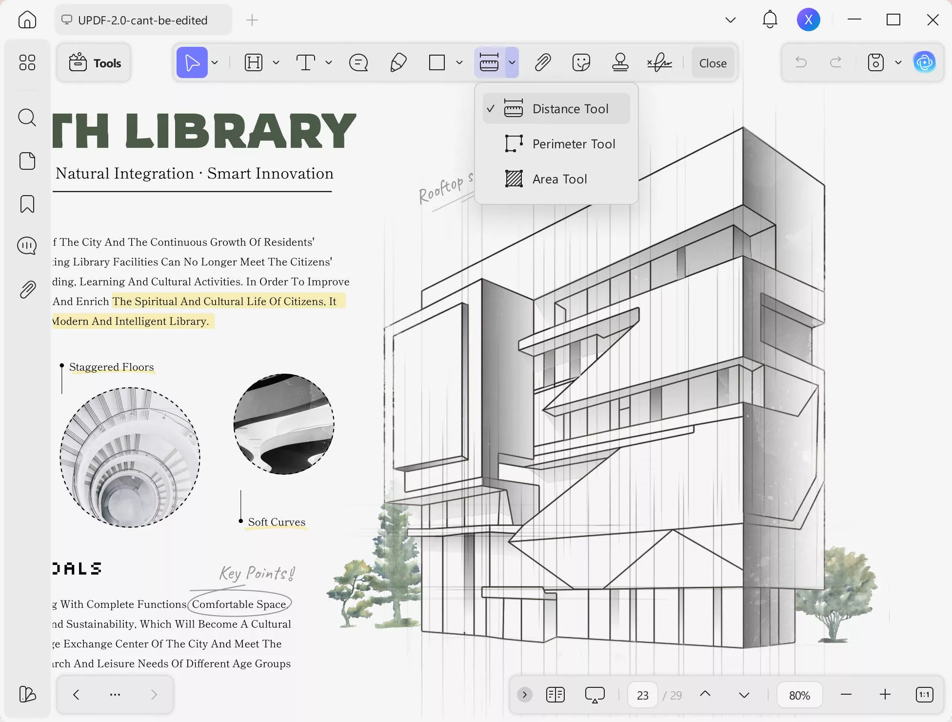 measure tool updf windows