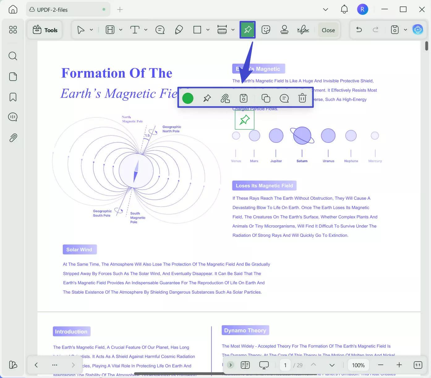 attach audio to updf windows