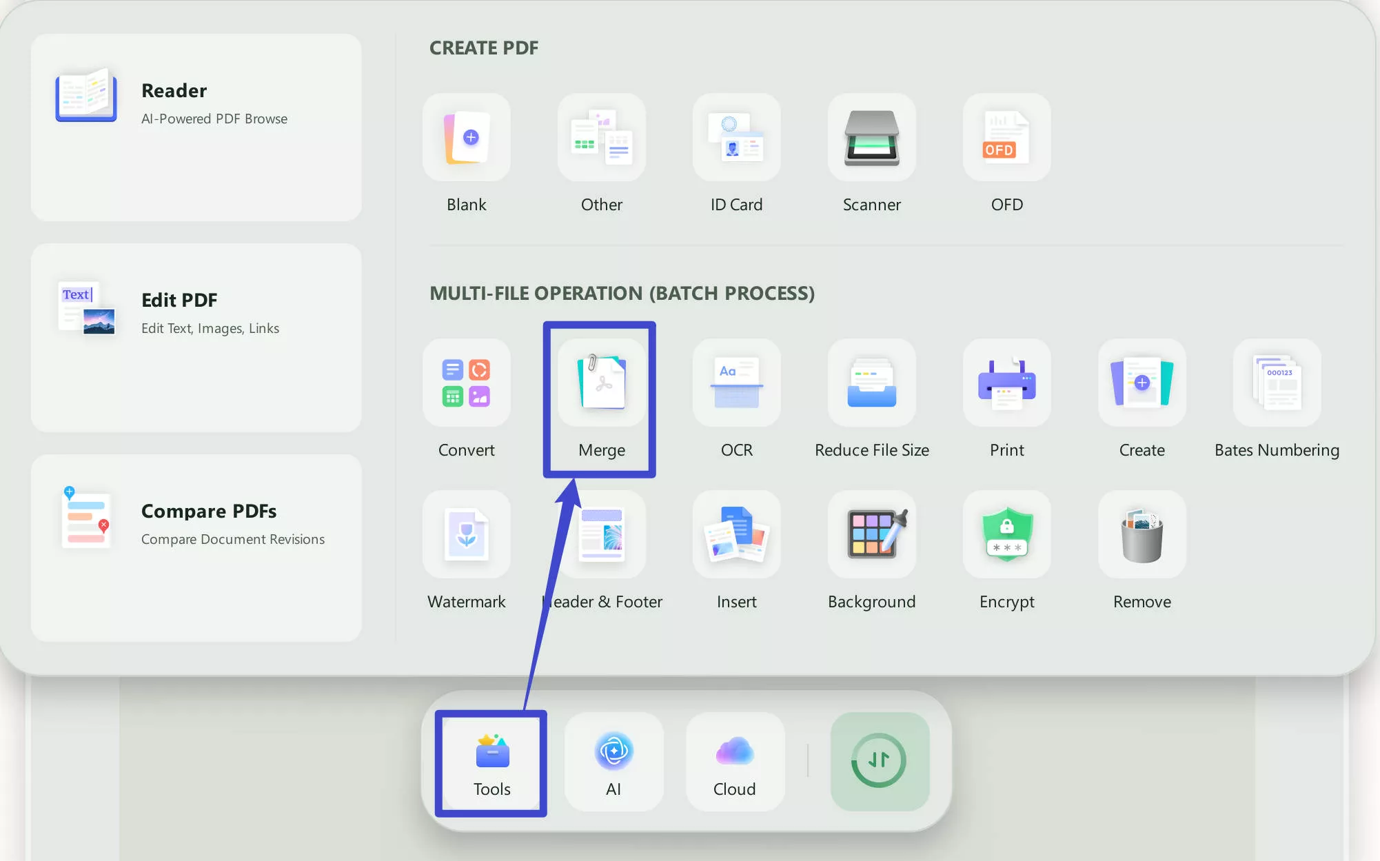 crop multi page pdf updf