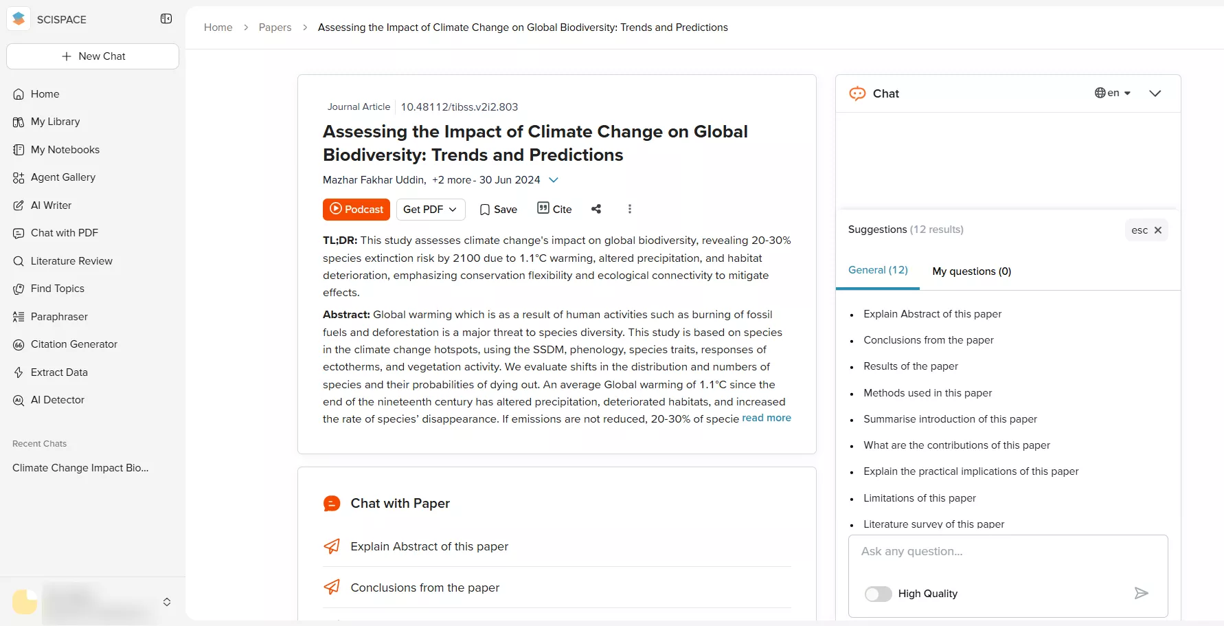 chat with papers scispace feb 2026