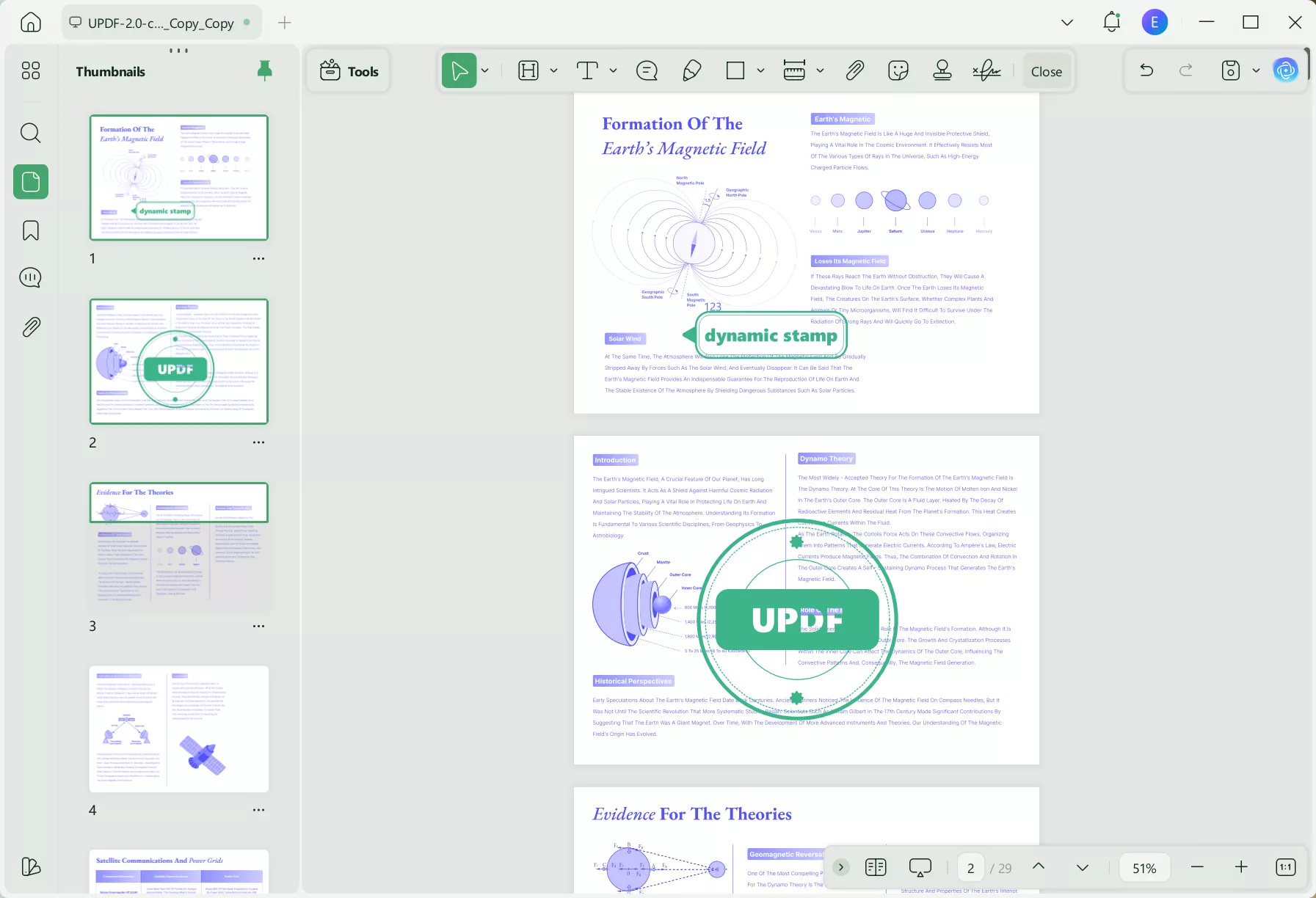 add dynamic stamp to pdf