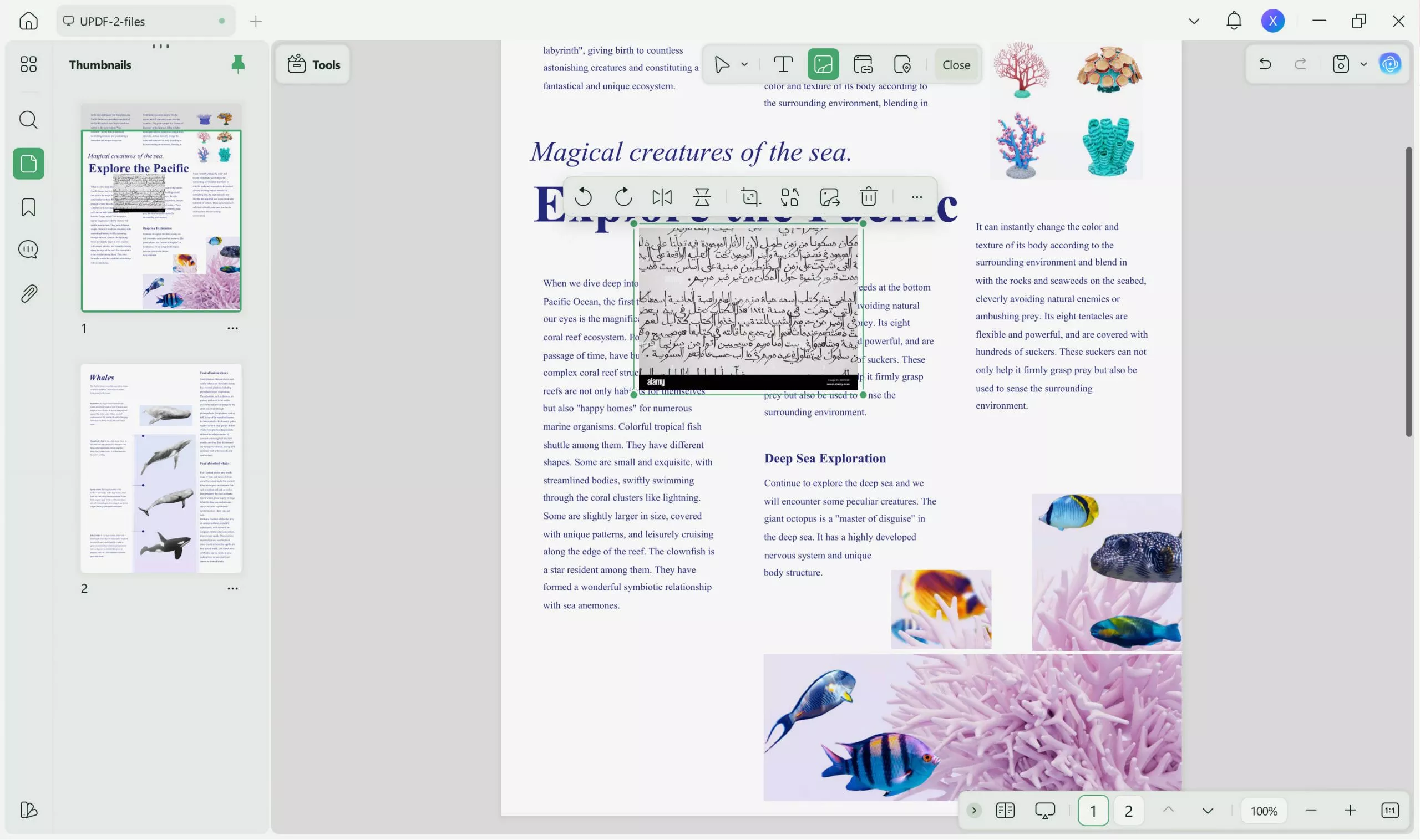 rotate text pdf insert text