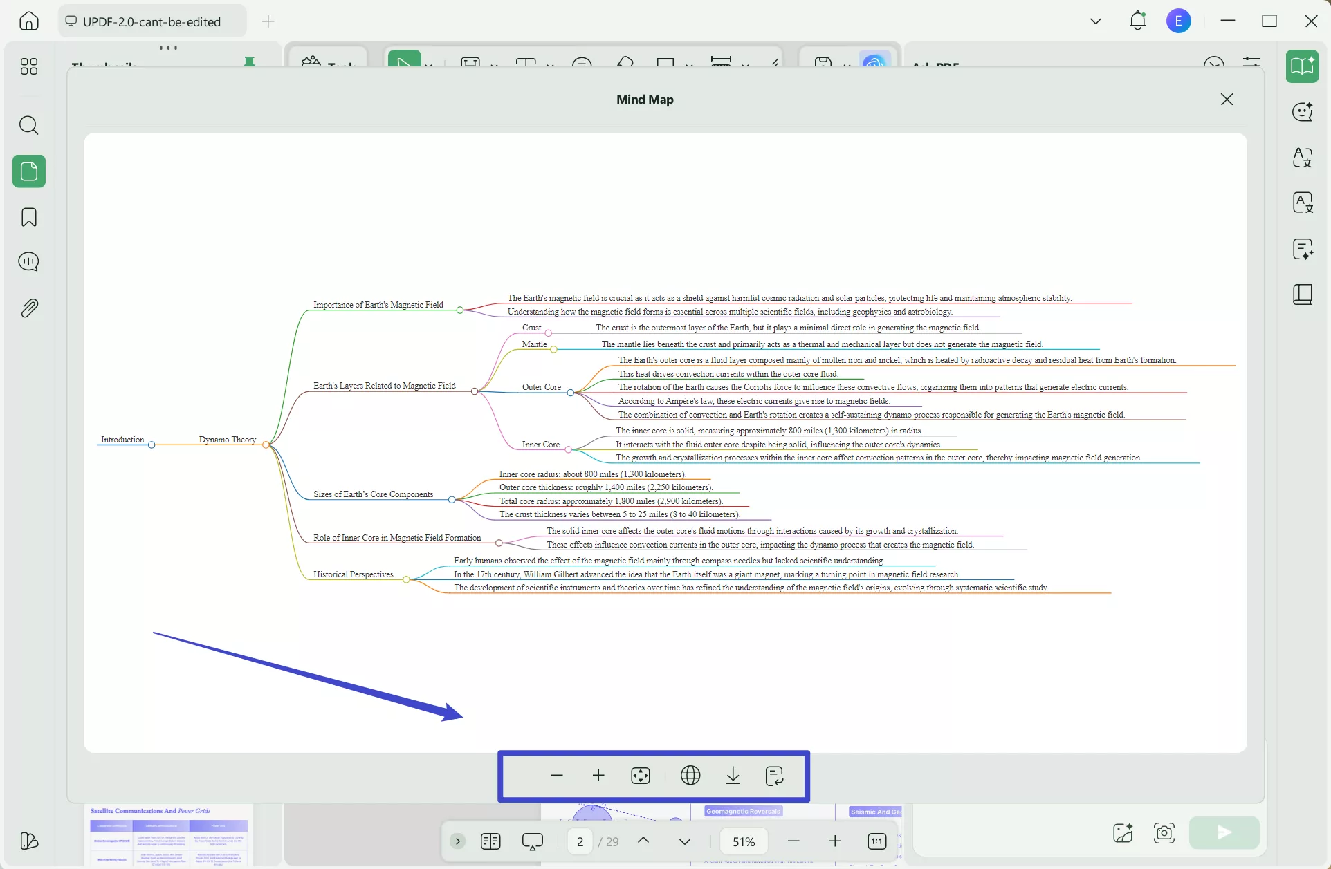 updf ai generate mind map