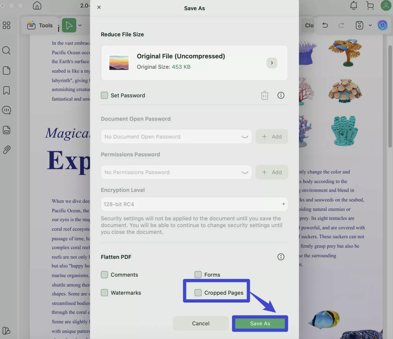 how to crop a pdf in preview flatten pdf