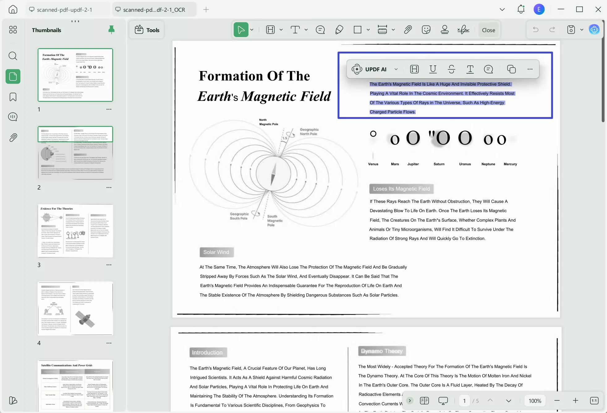 extract text from image updf edit 