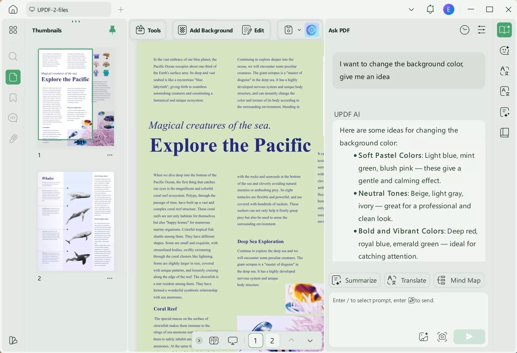 ai generated background updf ai