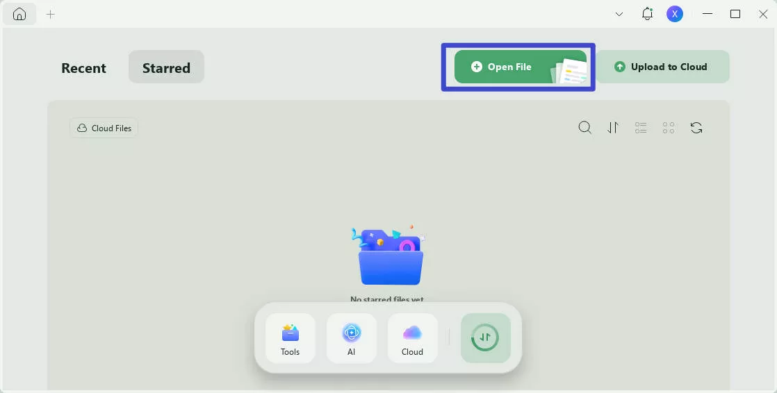 PDF cleaner open file