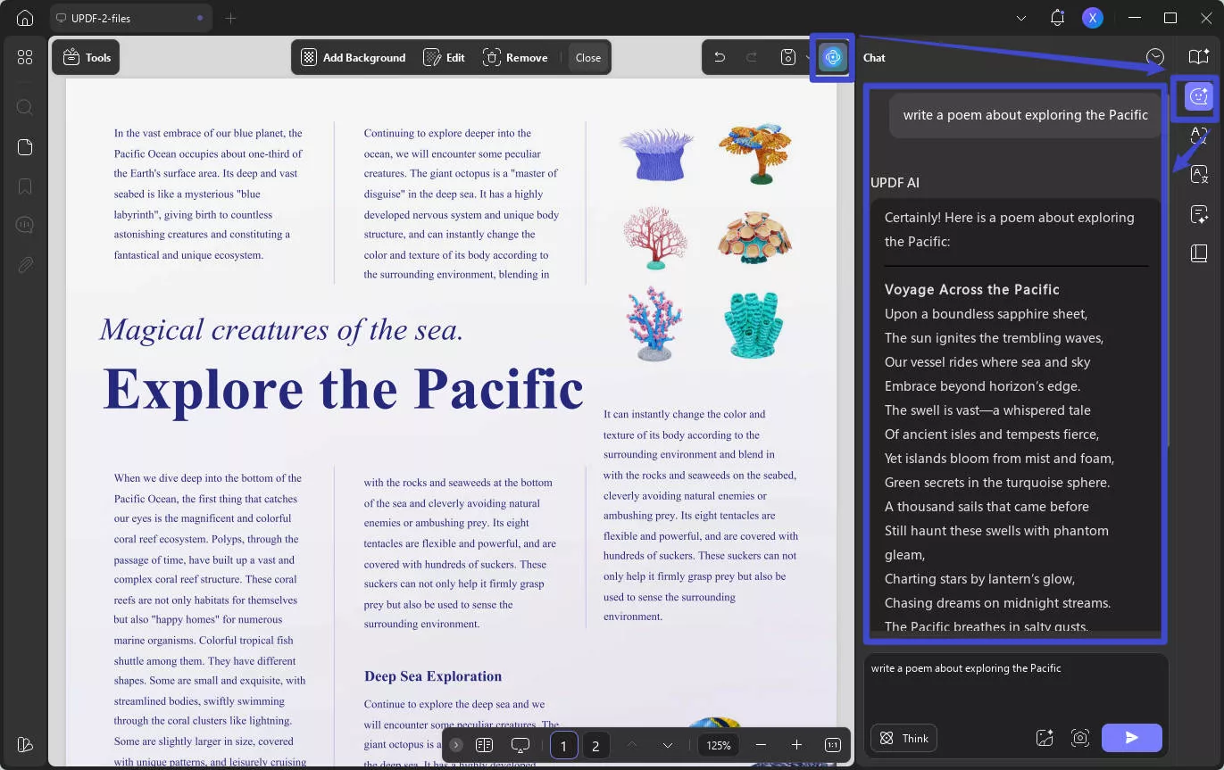find updf ai to generate poem