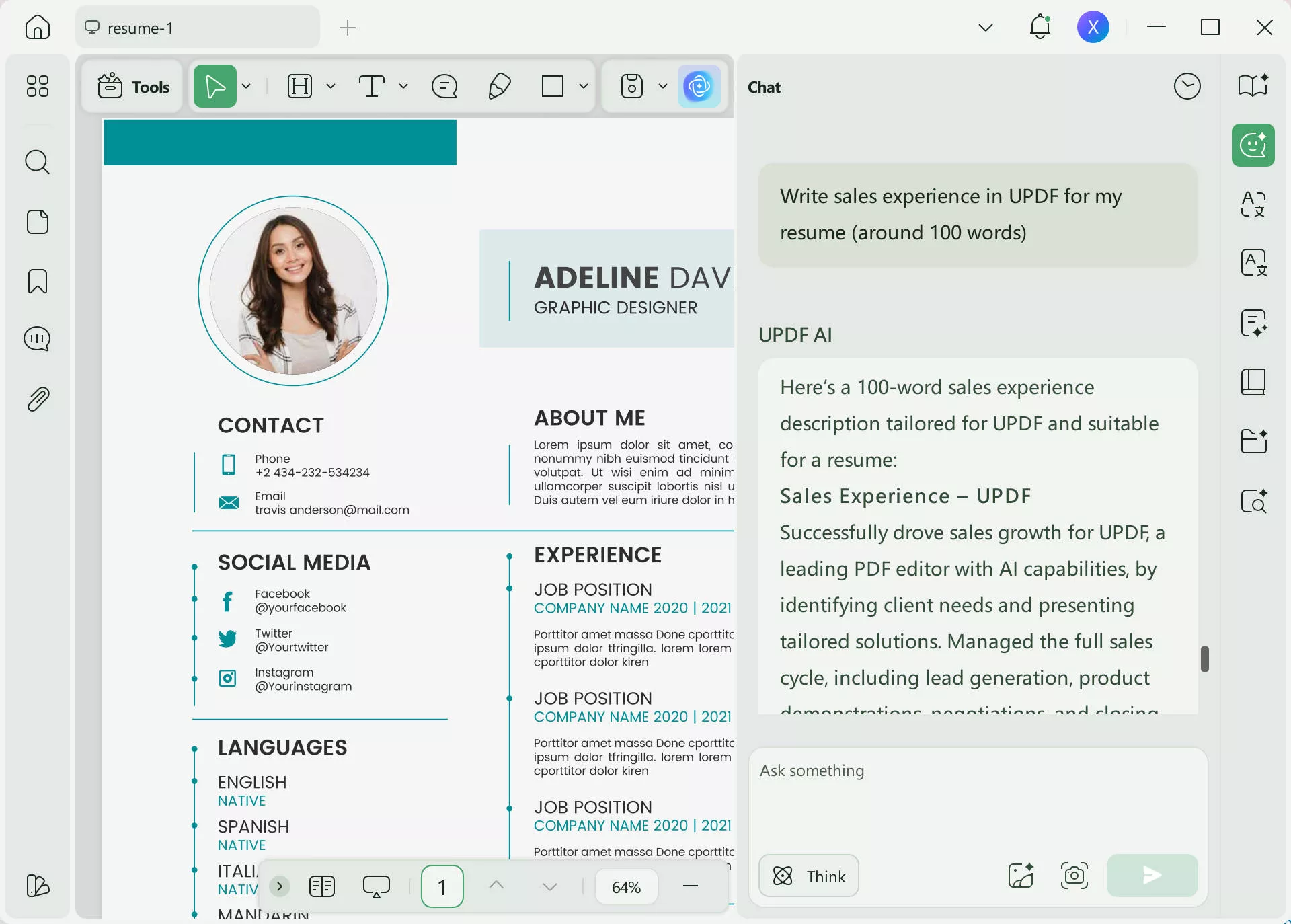 sale experience updf ai windows