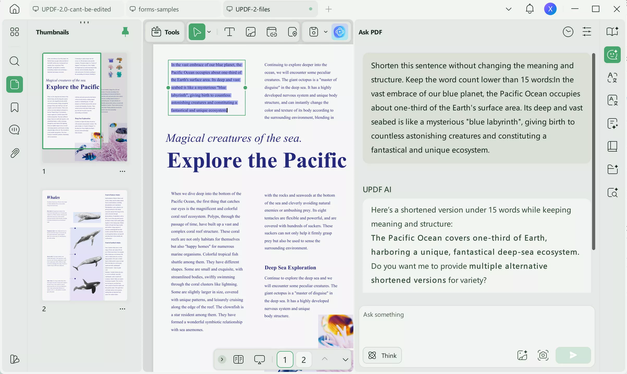 sentence shortener updf