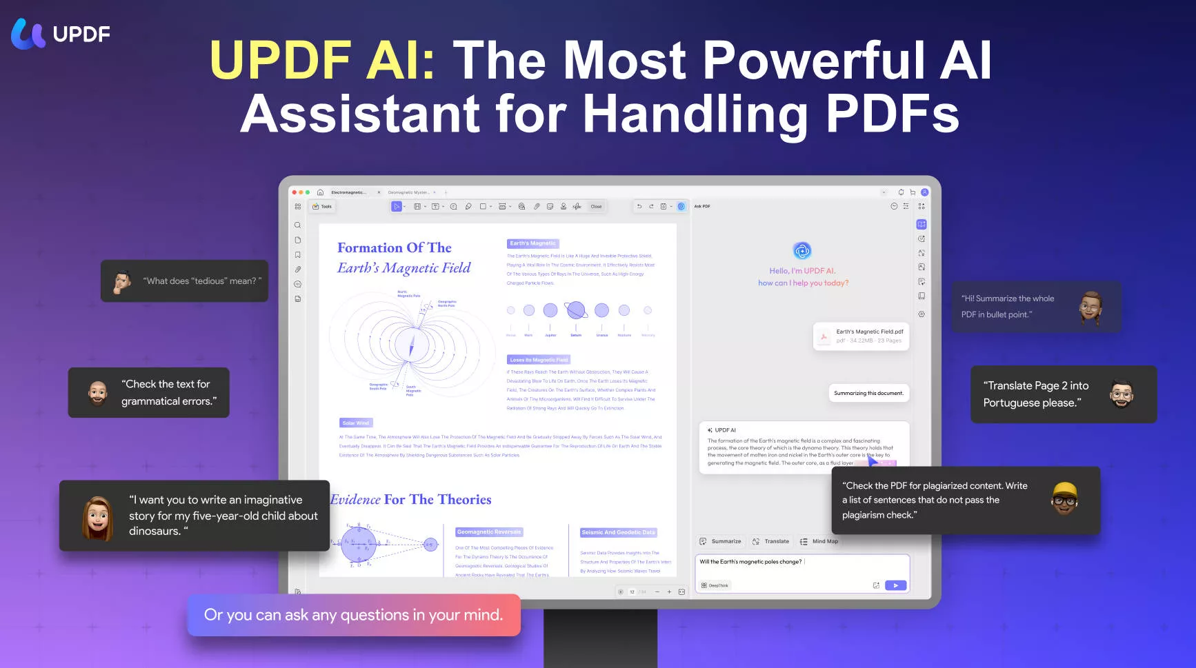 wps office edit pdf AI-powered UPDF
