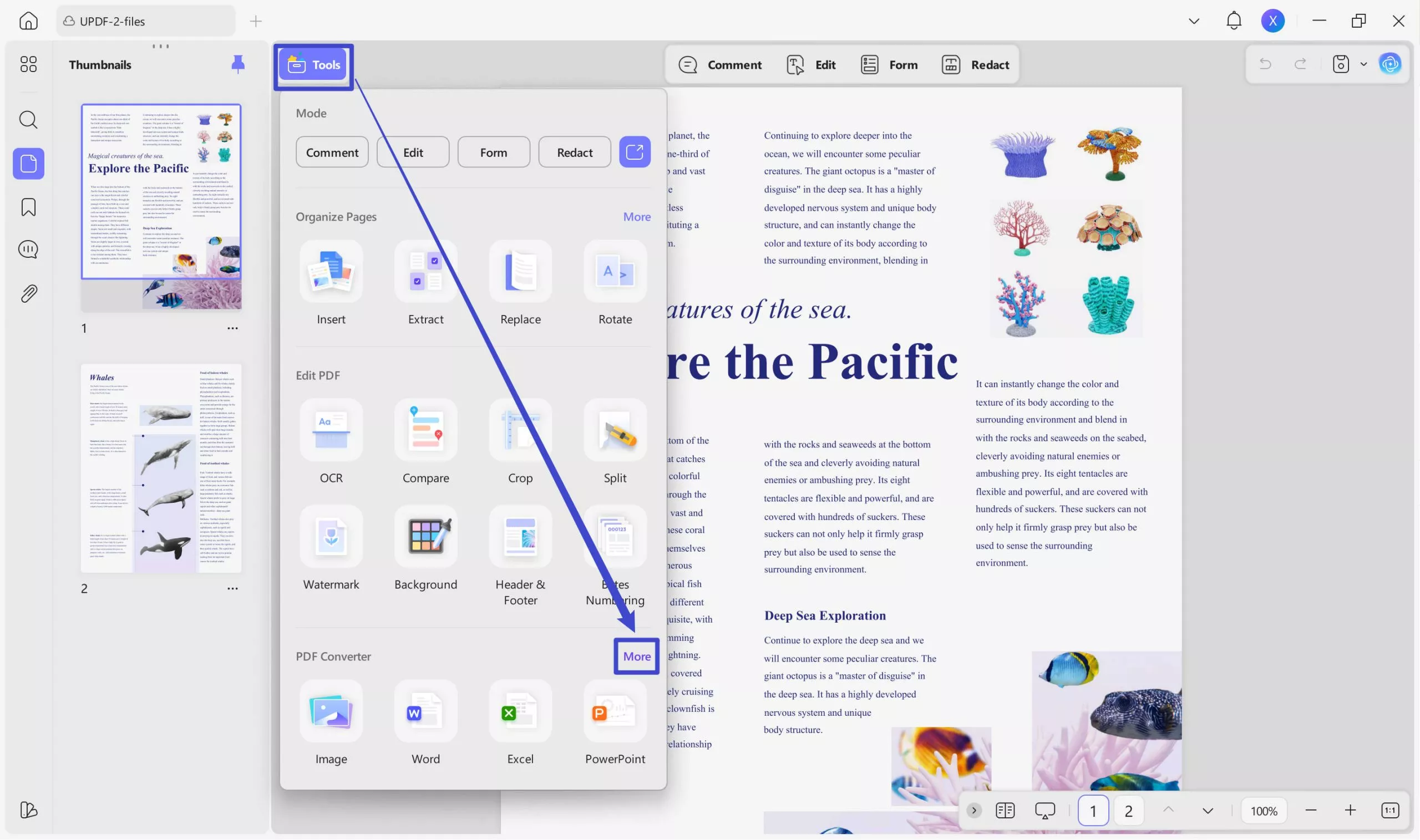 image to html updf export to html