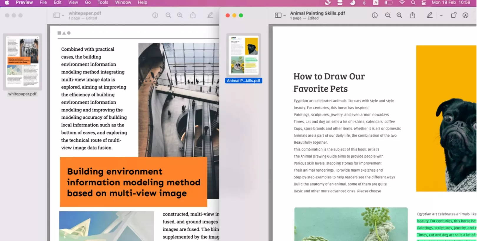 how to make a multi page pdf preview