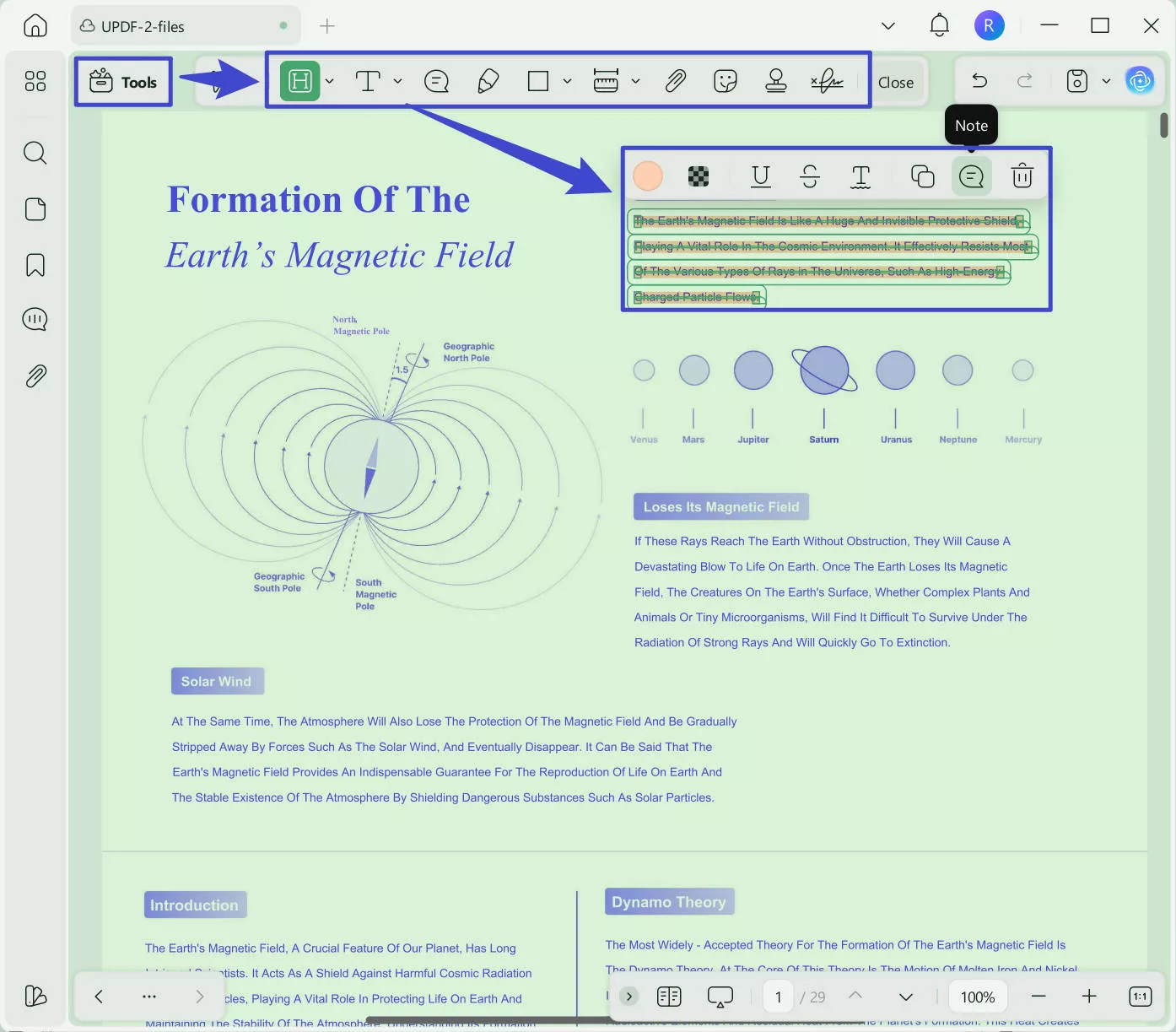 take notes updf windows