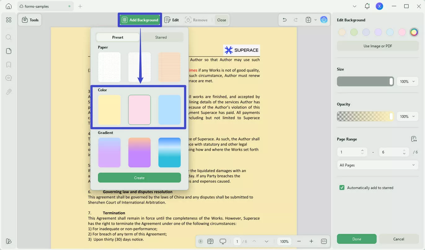 black and white pdf to color updf