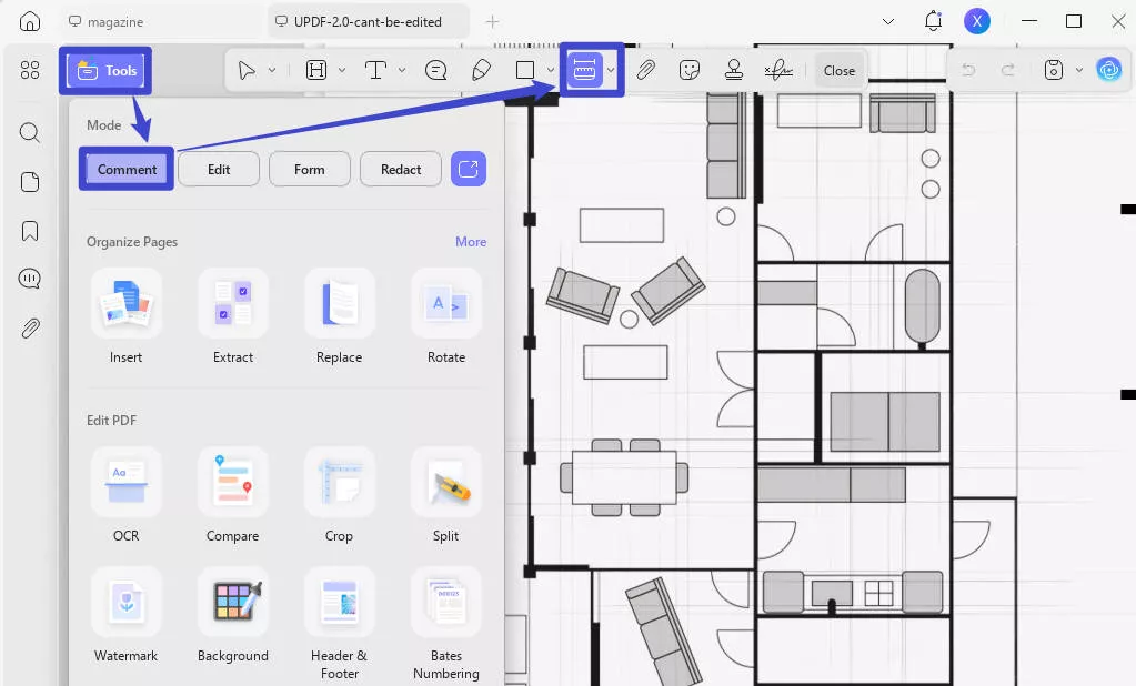 check pdf dimension measure updf