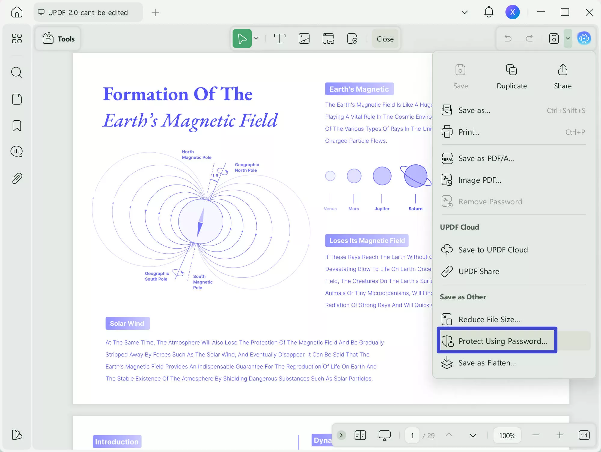 how to highlight a protected pdf permission