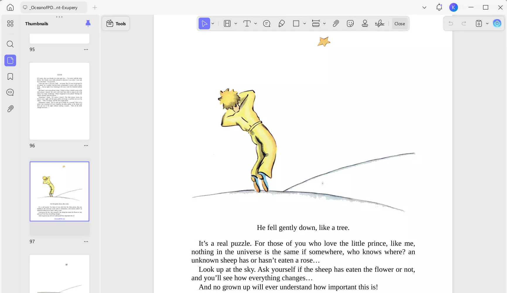 read downloaded ebook in updf
