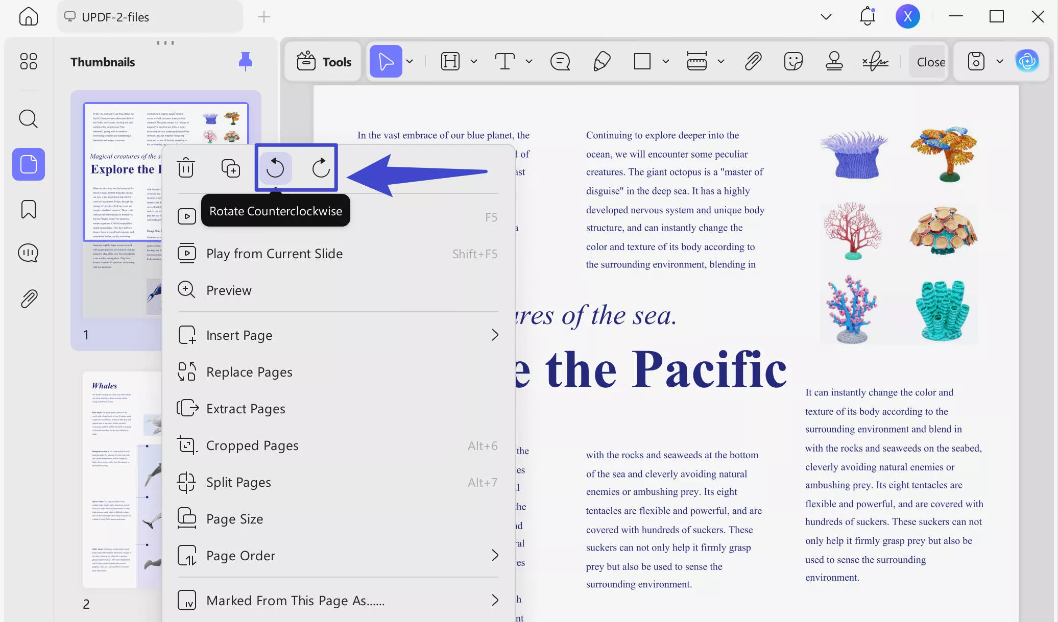 how to rotate a pdf in google drive rotate pages