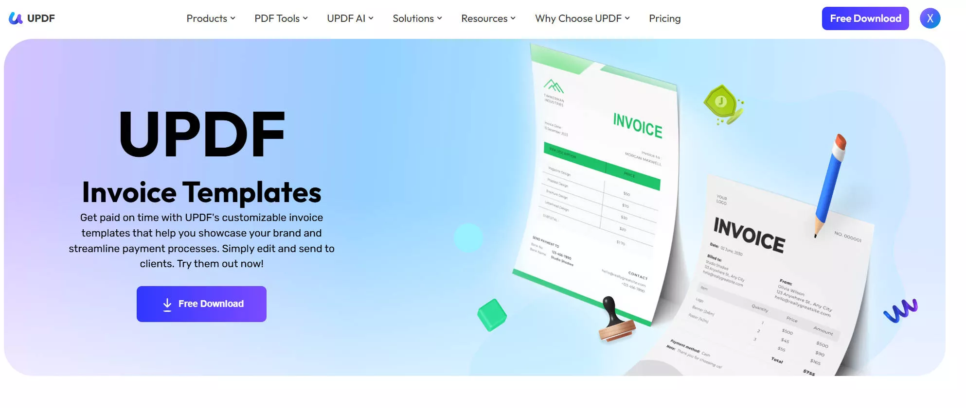 electricity bill receipt pdf updf template