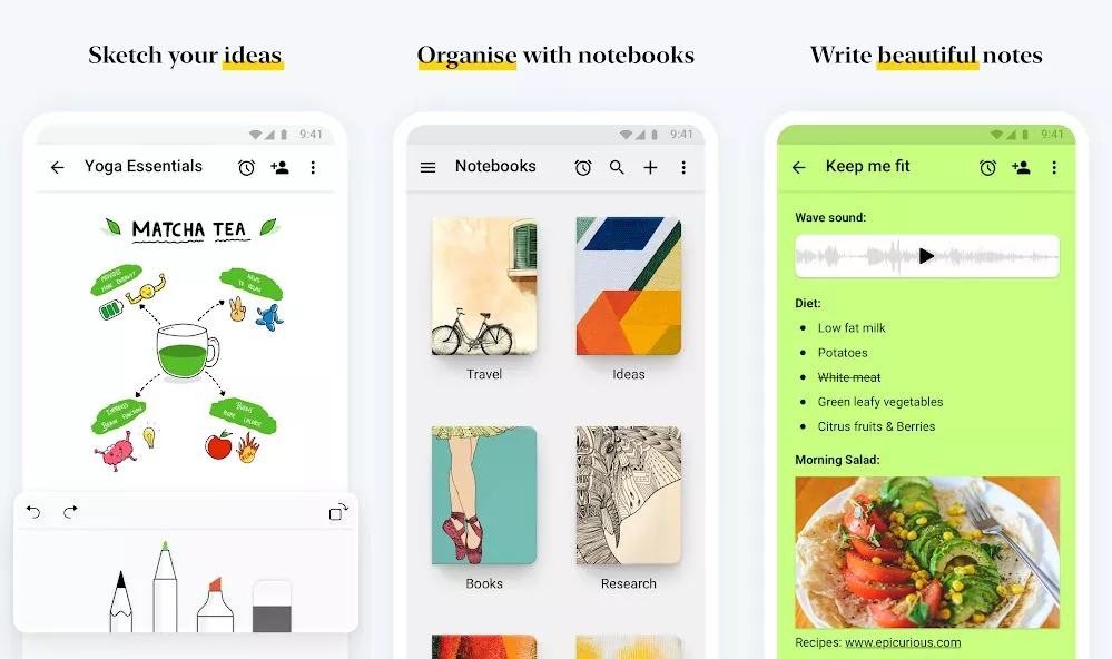 zoho notebook google play