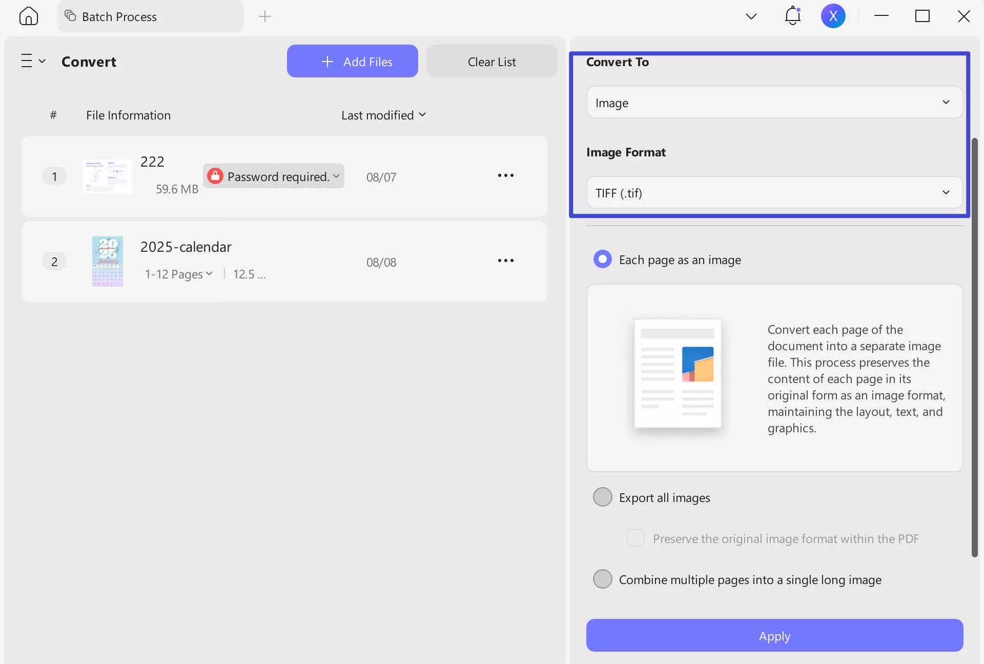 pdf to tiff batch convert updf