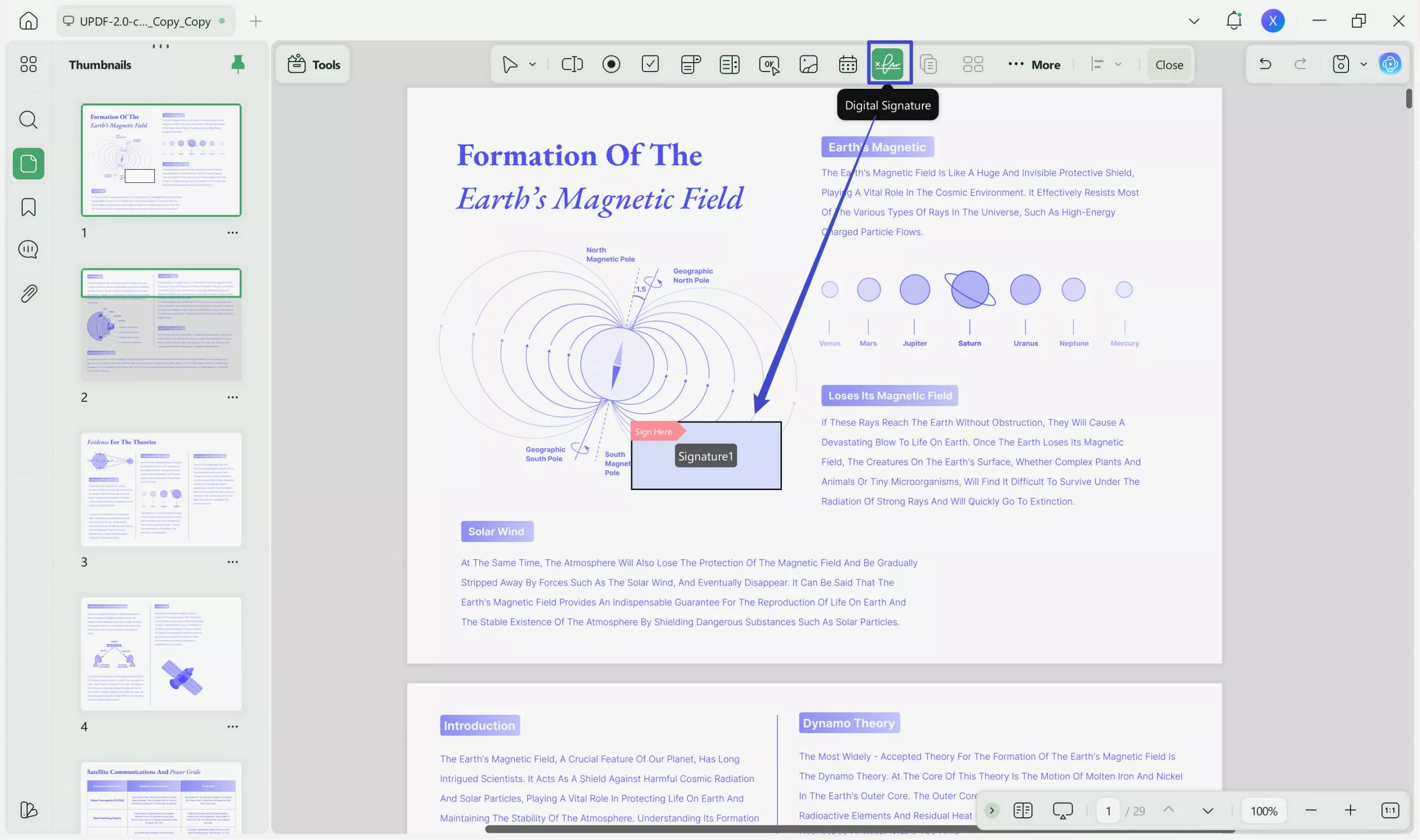  send pdf for signature updf 