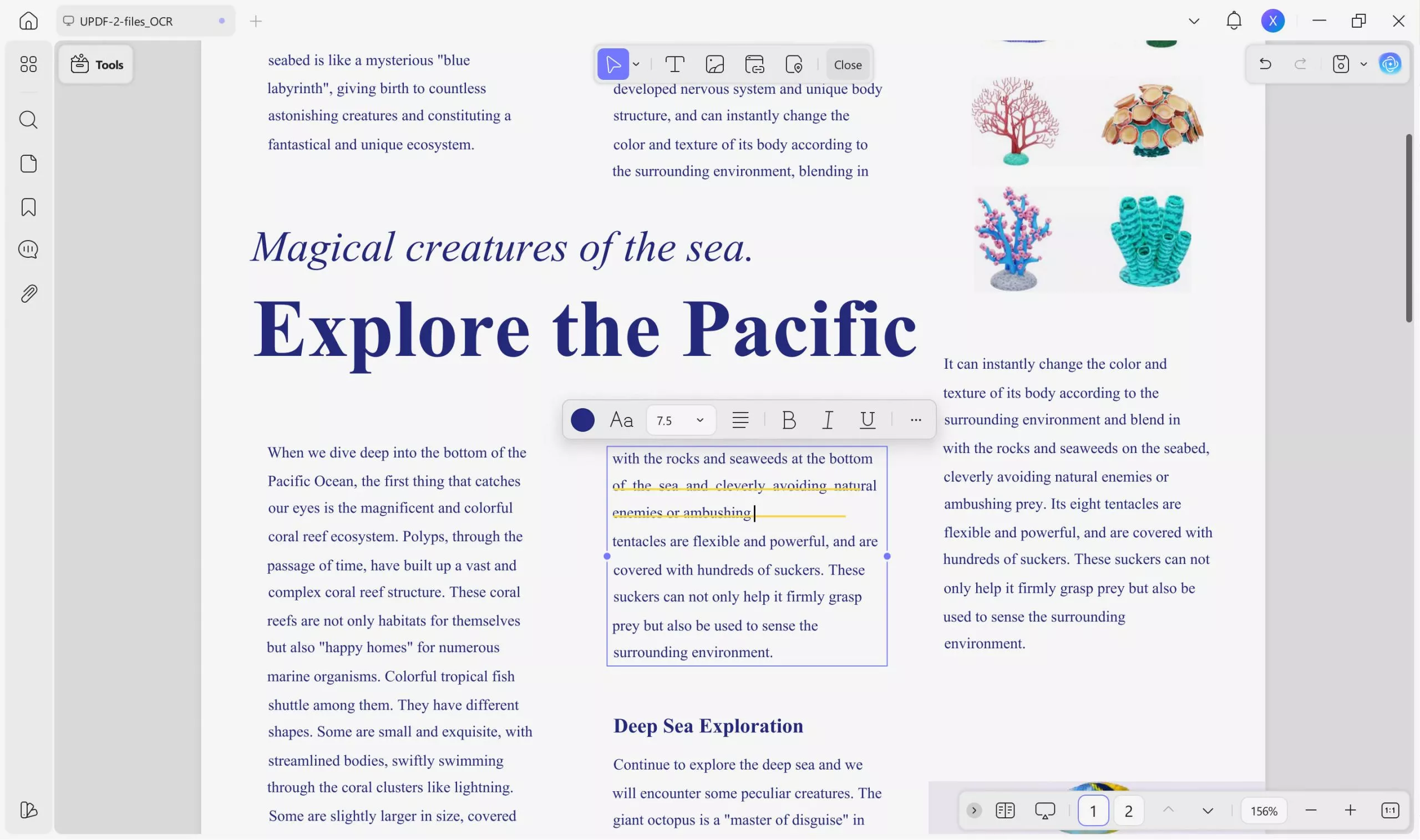 track changes in pdf updf edit