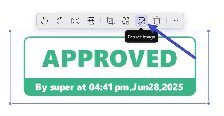 extract stamp from pdf extract image