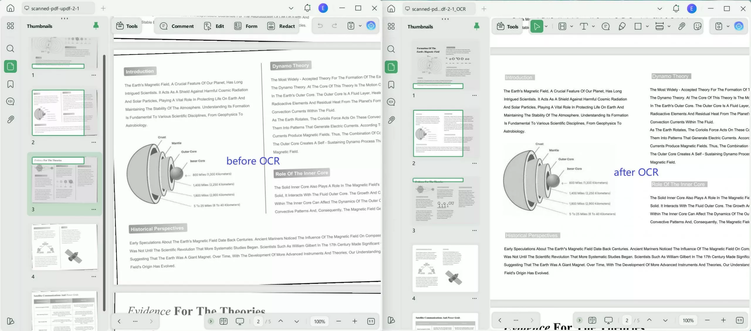 sharpen pdf UPDF Perform OCR