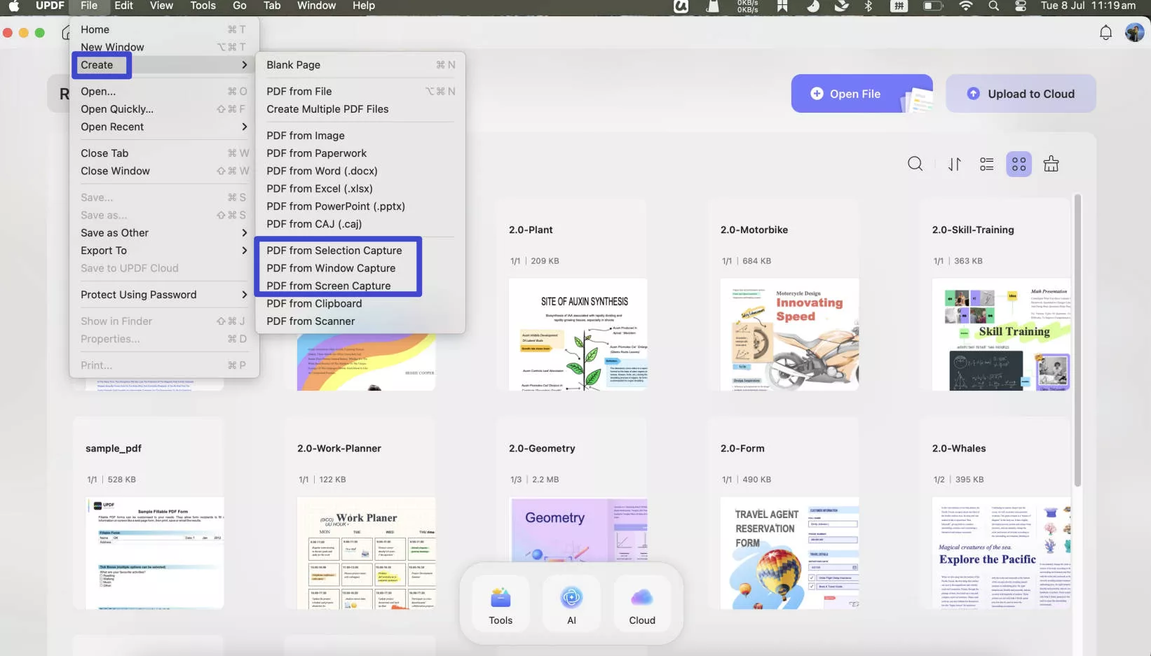 convert screenshot to word updf mac