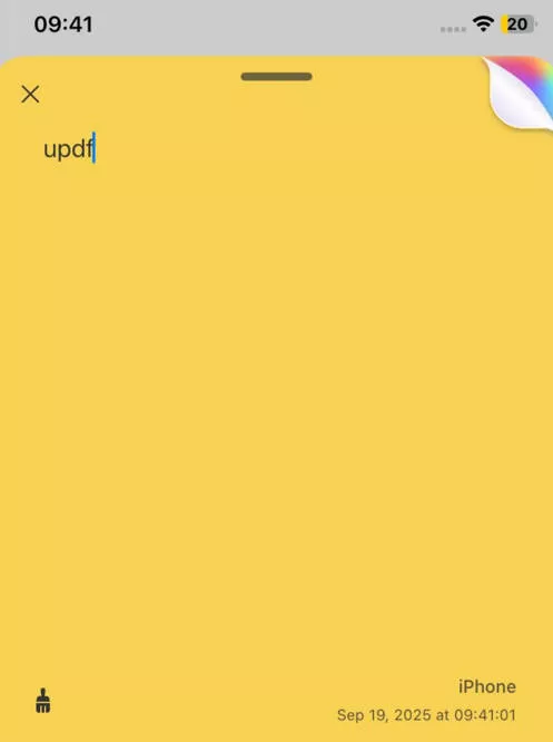 pdf sticky notes updf android