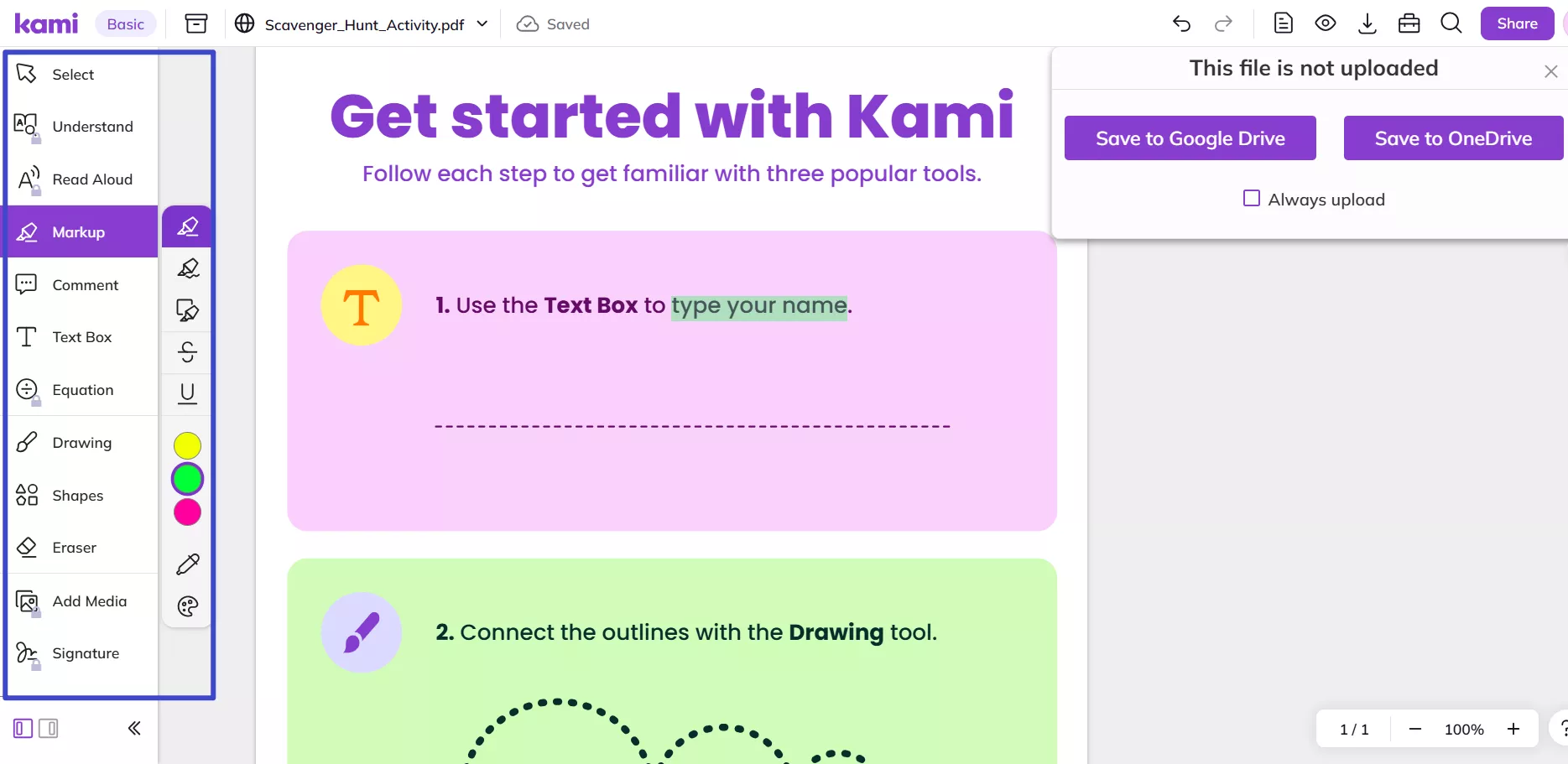 use kami to edit pdf