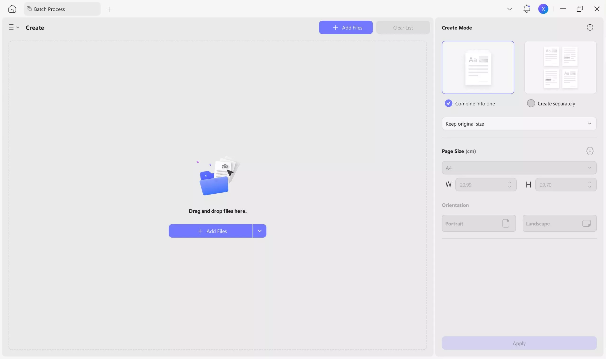 click apply to batch convert images to PDF with UPDF