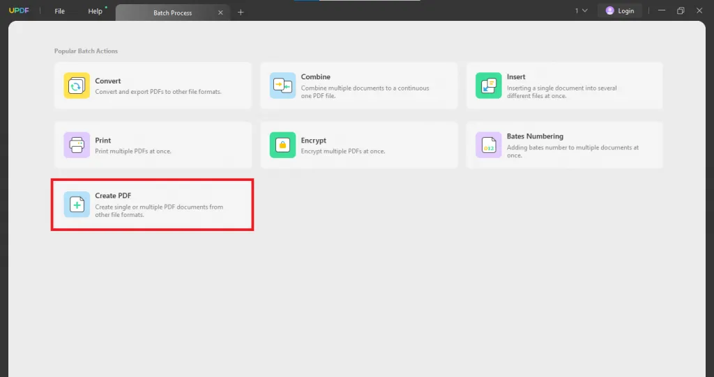 Batch Create PDF from any format