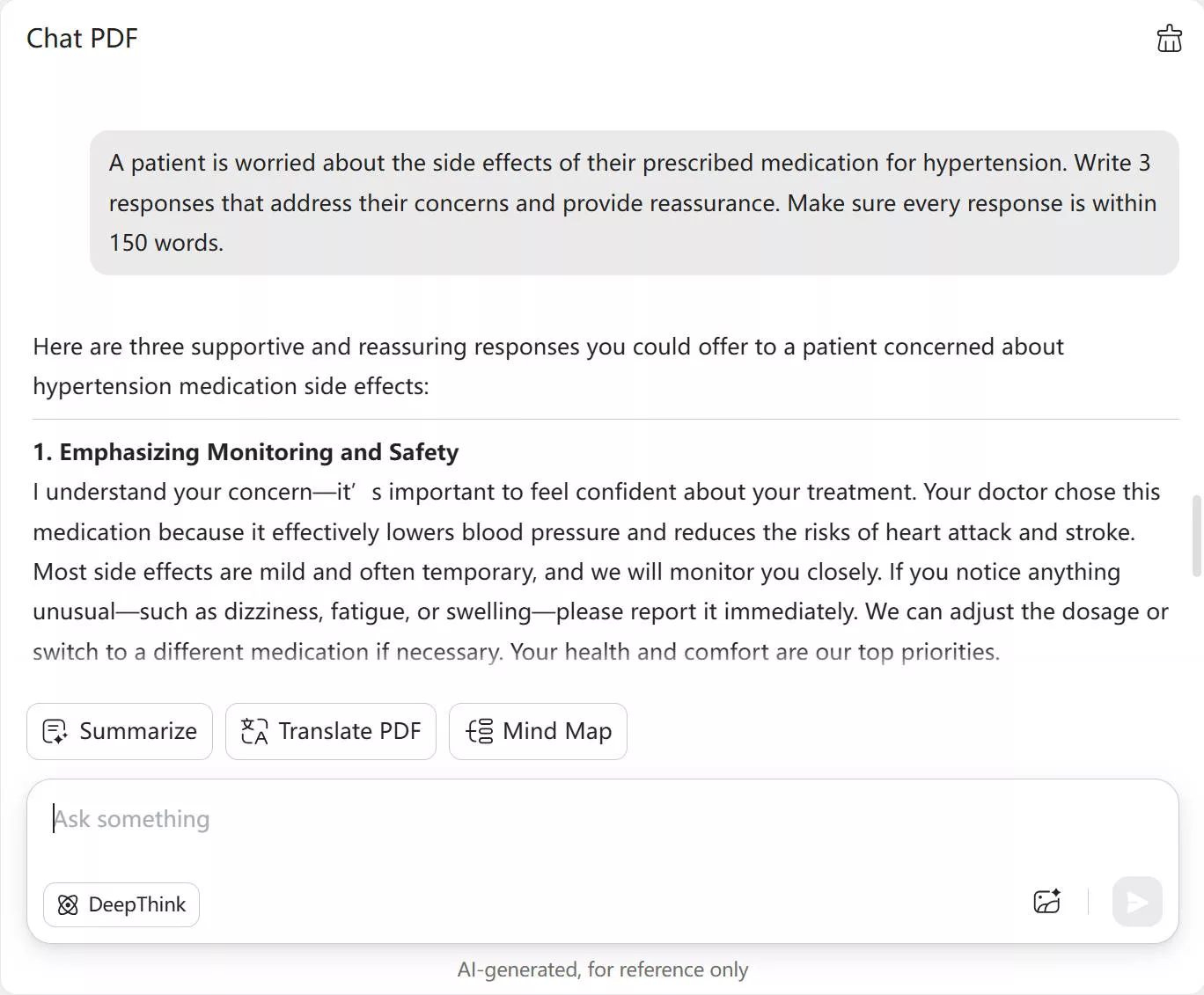 how is ai used in healthcare updf ai give suggestions