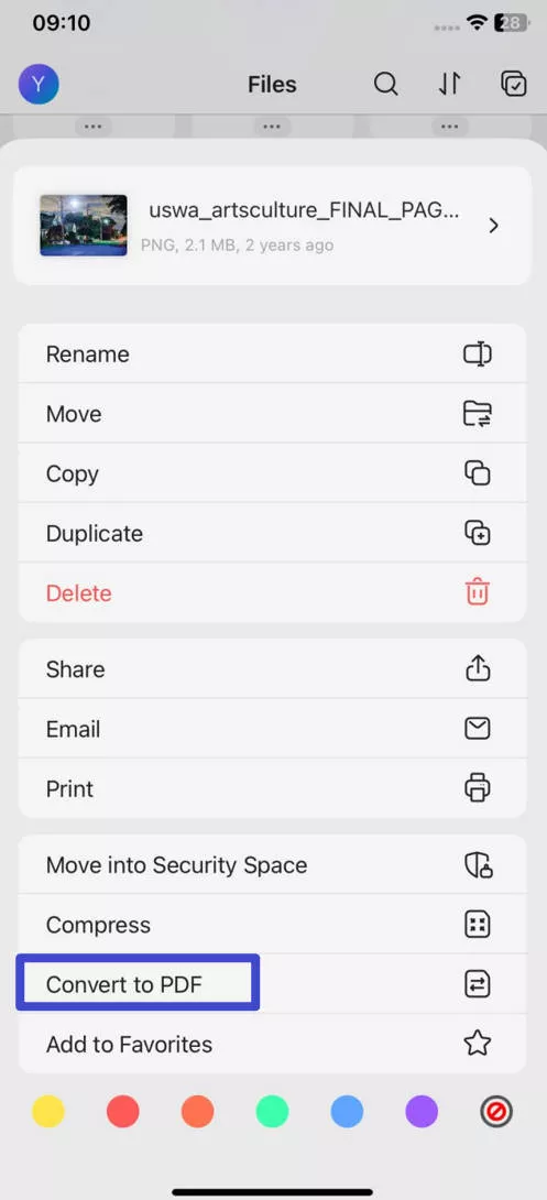 convert to PDF with UPDF for iOS