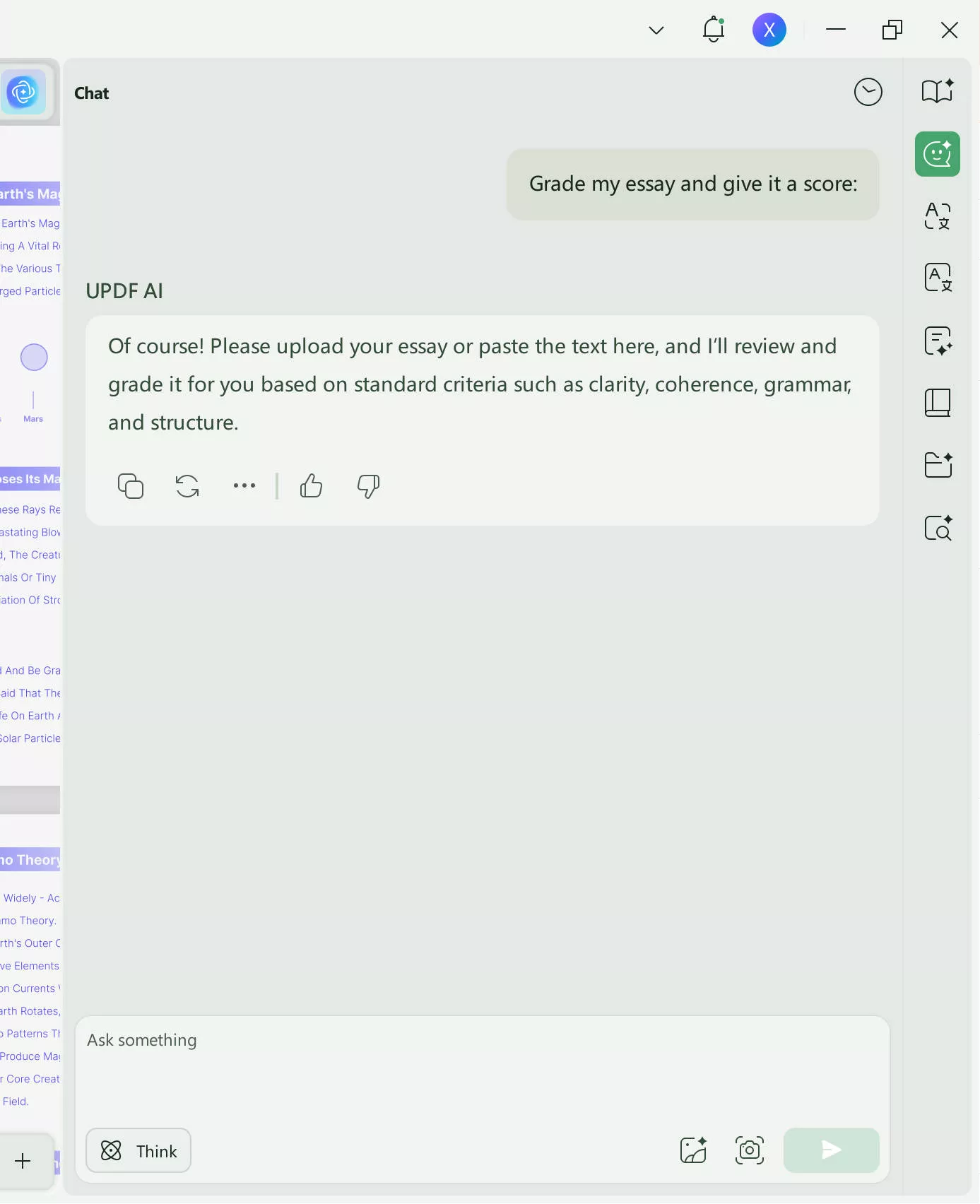 enter prompt and copy/paste the essay.