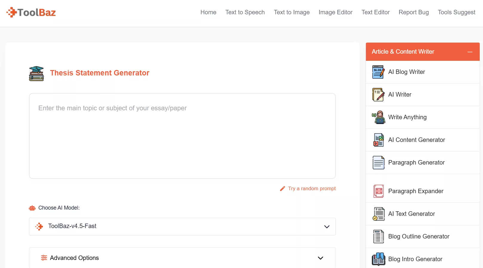 toolbaz thesis statement generator