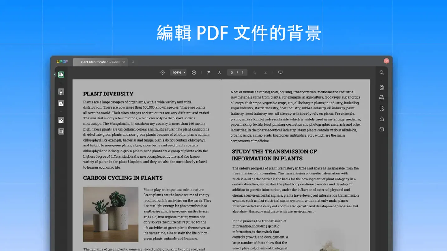 如何編輯 PDF 文件的背景？