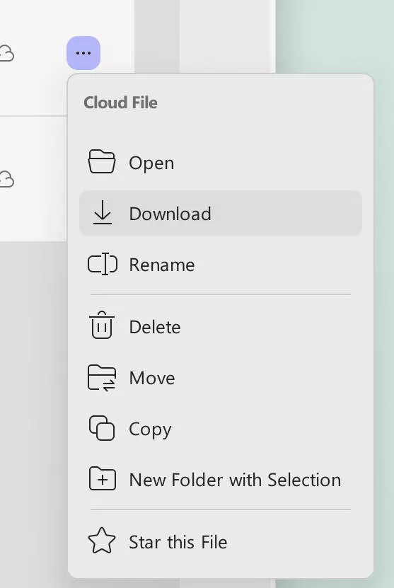 click on the three dots to organize pdf on updf cloud