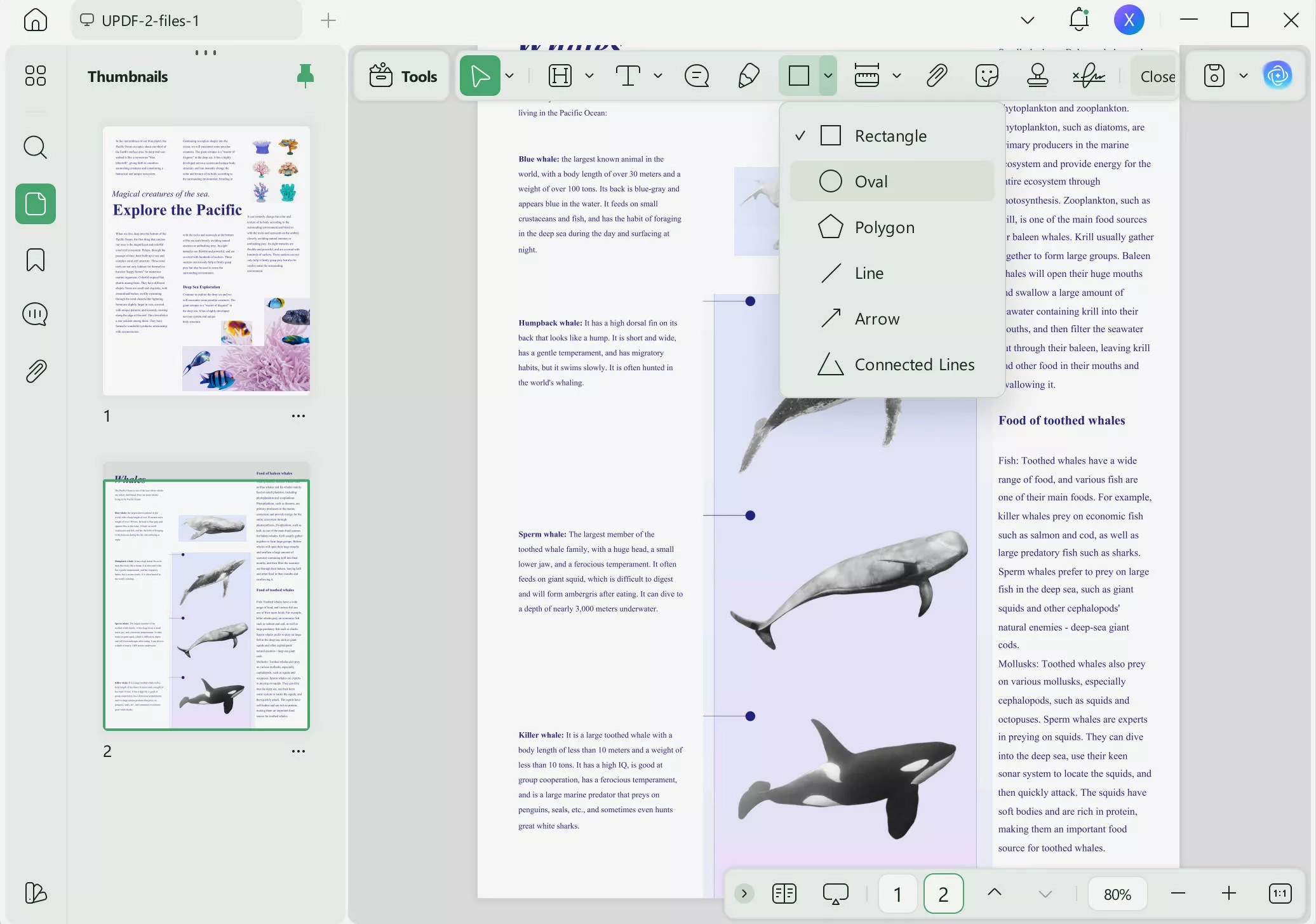 add shape to pdf with UPDF