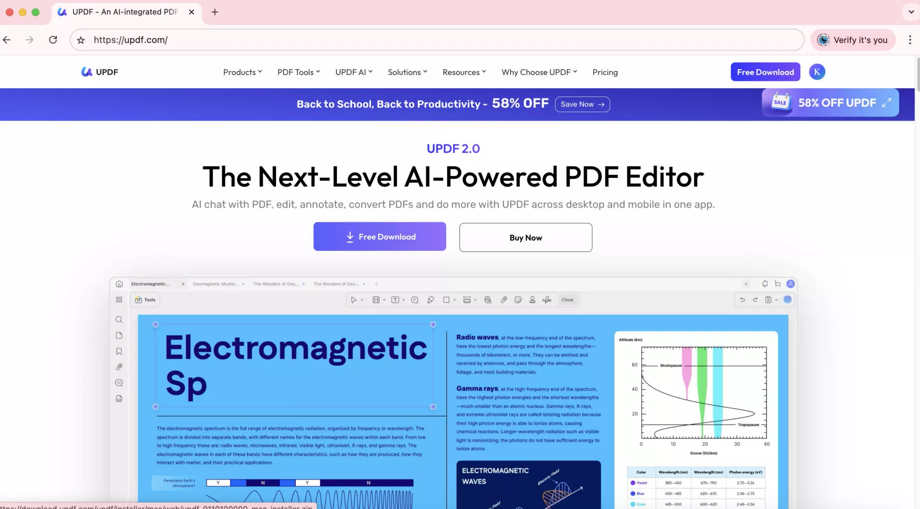 open the webpage to save as webarchive